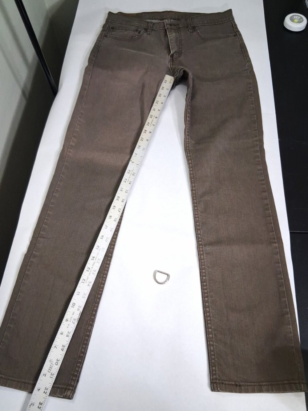 Levi's Men's 511 Slim Fit Taupe Brown WaterLess Denim Jeans 32x34 04511-2273